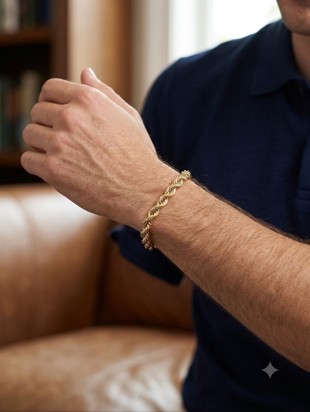 NAPIER PAT 4.774.749 CODED GOLD UNISEX BRACELET